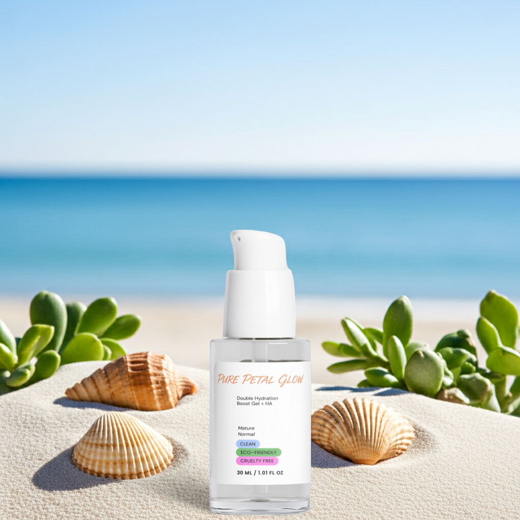 Lightweight Hyaluronic Acid Gel Moisturizer for Plump, Dewy Skin - Pure Petal Glow