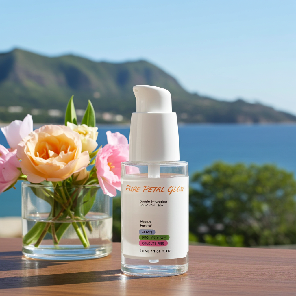 Lightweight Hyaluronic Acid Gel Moisturizer for Plump, Dewy Skin - Pure Petal Glow