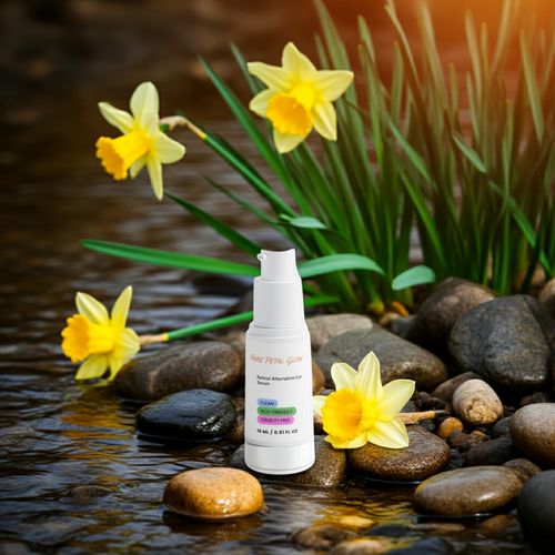 Pure Petal Glow gentle eye serum for dark circles and fine lines