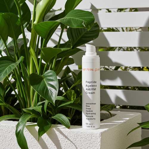 Peptide Ageless AM/PM Cream with Hyaluronic Acid | Anti-Aging Moisturizer - Pure Petal Glow