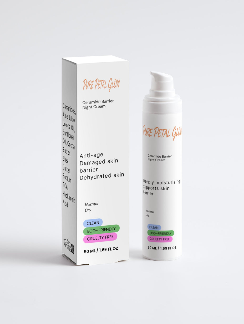 Ceramide Barrier Night Cream packaging with white background