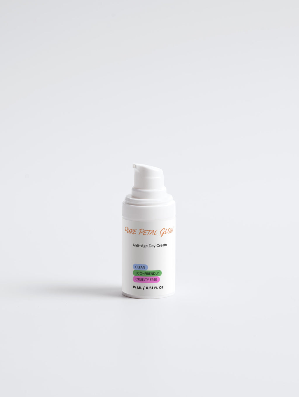 Skincare bottle labeled  Anti-Age Day Cream on a white background