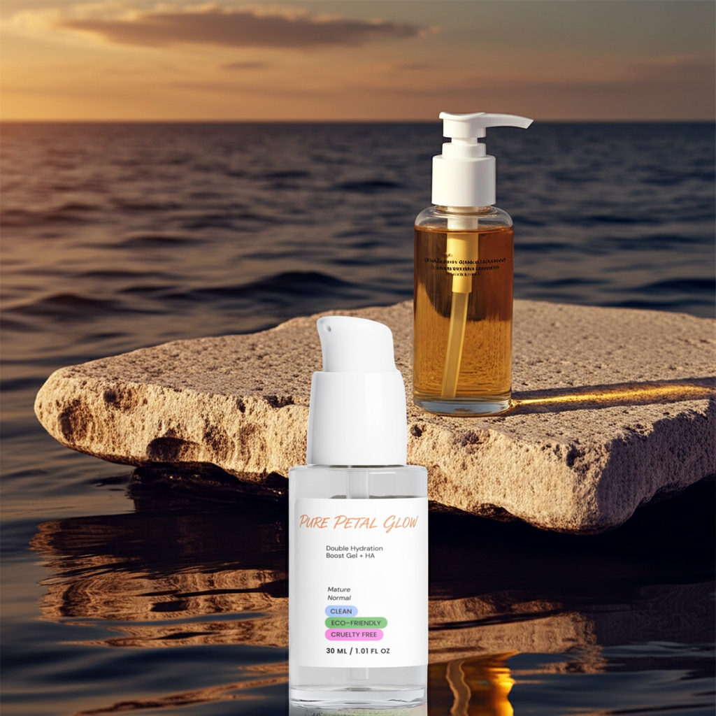 Lightweight Hyaluronic Acid Gel Moisturizer for Plump, Dewy Skin - Pure Petal Glow