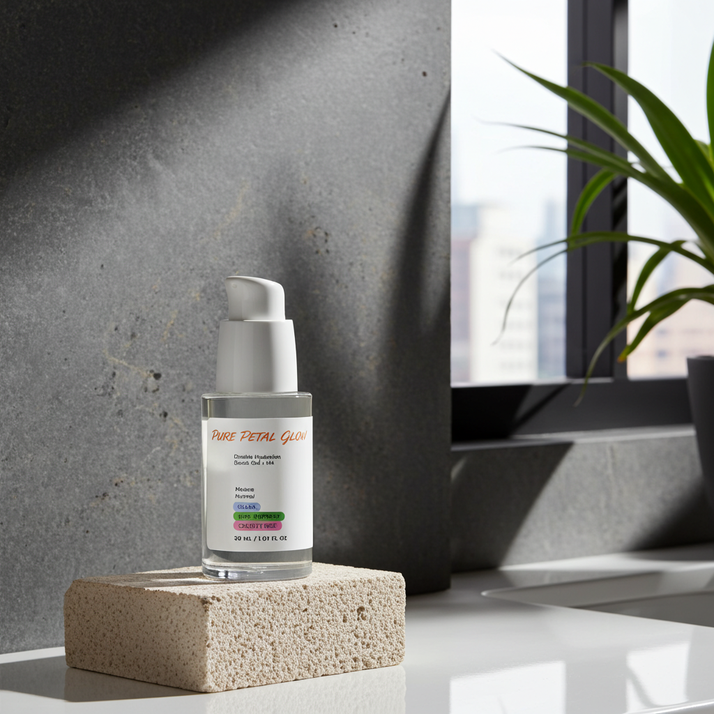 Lightweight Hyaluronic Acid Gel Moisturizer for Plump, Dewy Skin - Pure Petal Glow