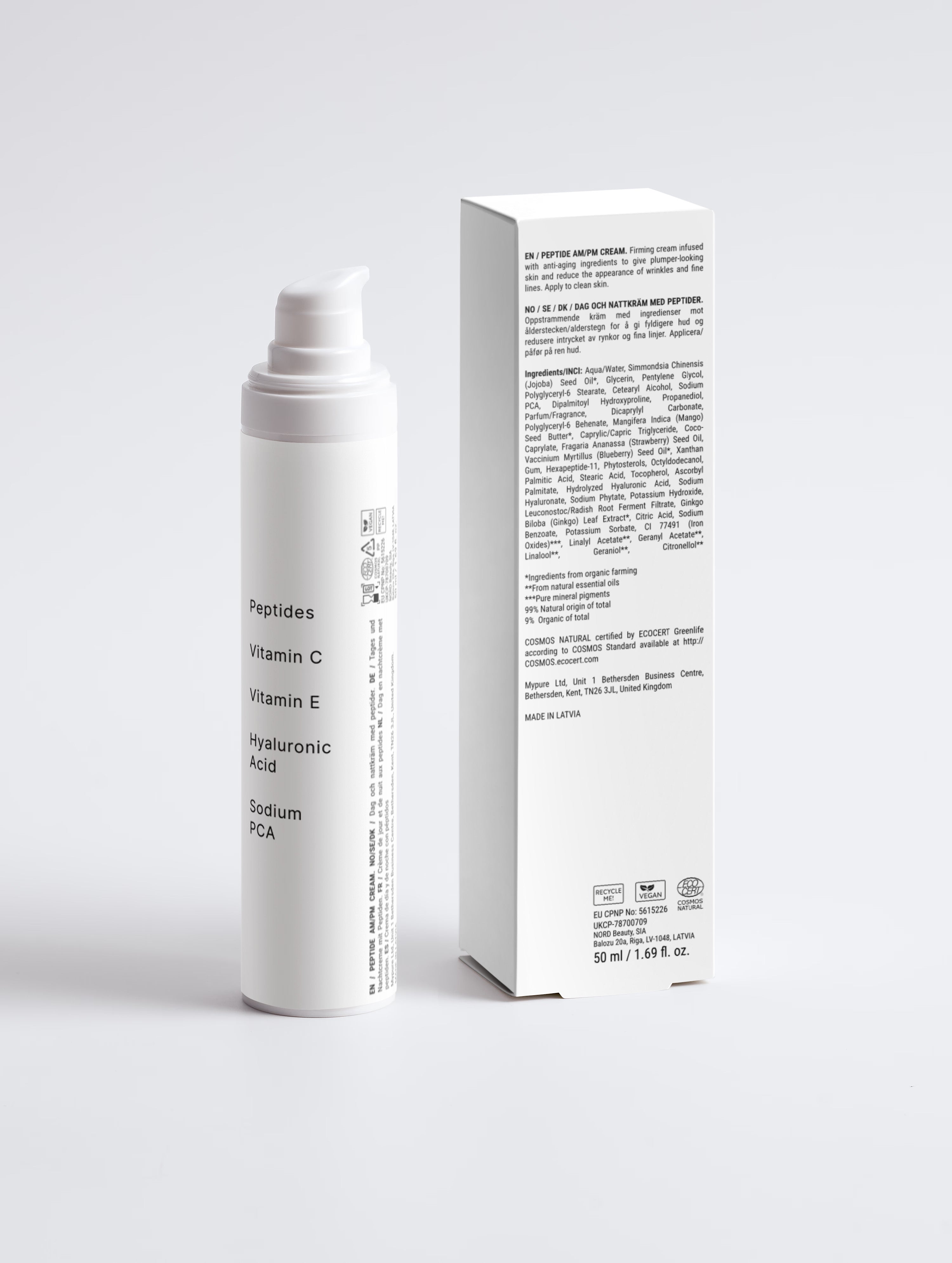 Peptide Ageless AM/PM Cream with Hyaluronic Acid | Anti-Aging Moisturizer