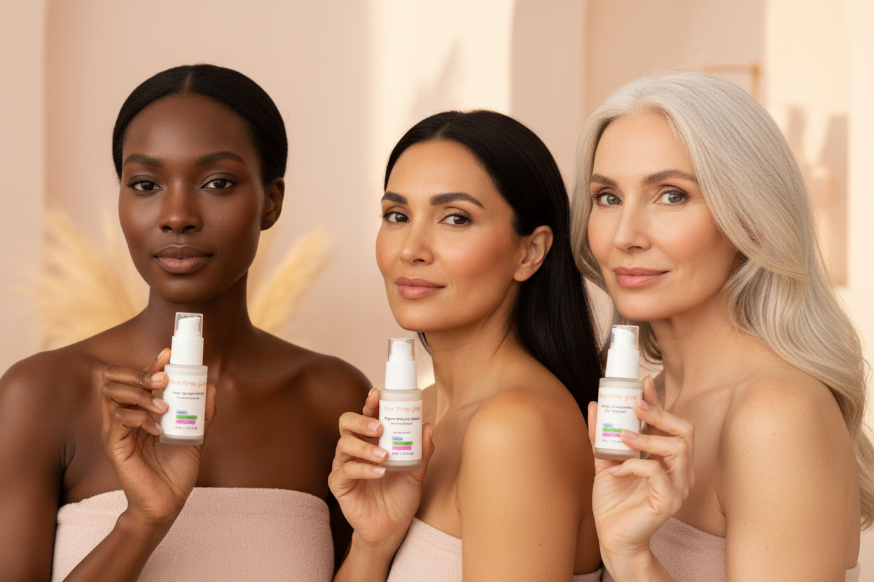 Pure Petal Glow - All Three Holding Products